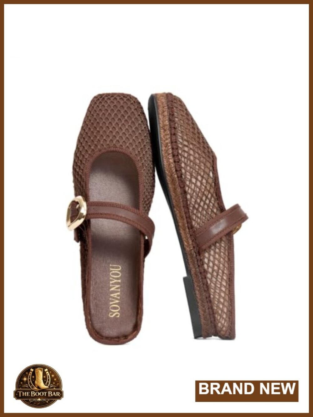 Women's Mesh Flats Square Toe Espadrilles Mules Slip On Ballet Flat Breathable